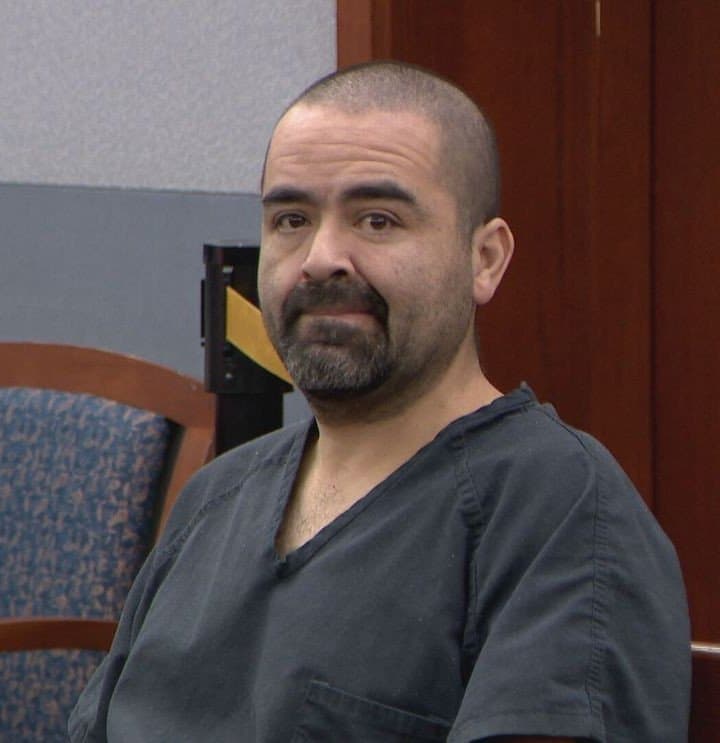 Alejandro Estrada in a Las Vegas courtroom