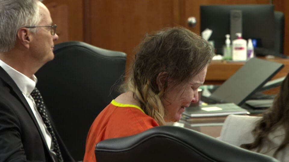 Angelynn Mock in a Sedgwick County courtroom