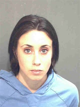 2008 booking photo of Casey Anthony.
