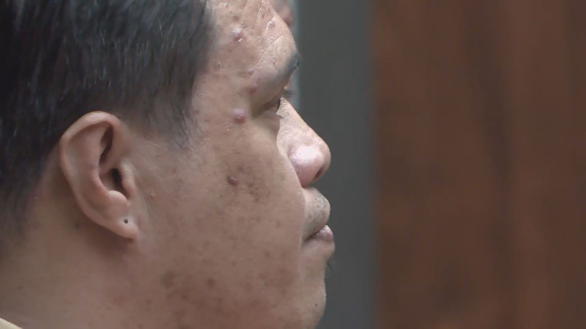 Clembert Kaneholani in court during his murder trial