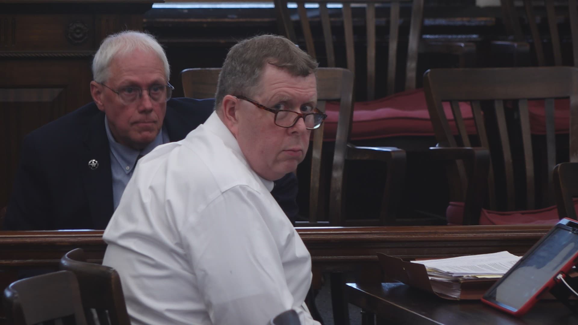 Courtroom photo of Daniel Markey