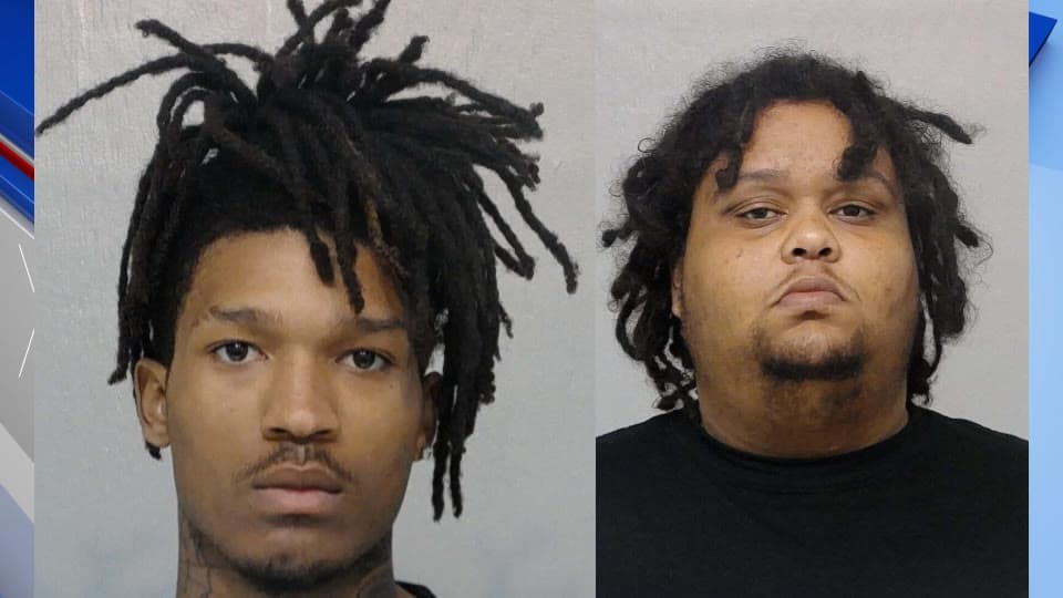 Booking photos of Jaquez Bailey and David Pitts