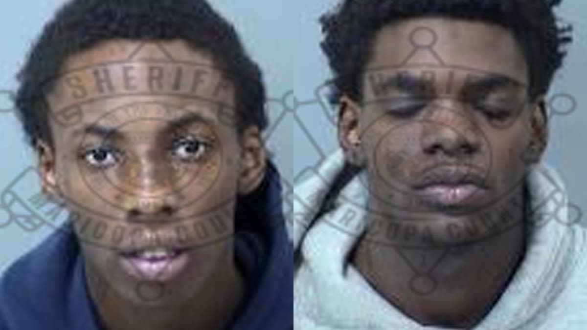 Booking photo of Joshua Jones and Terrell Barnes