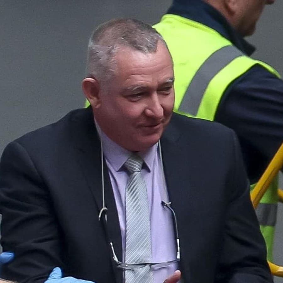 Greg Lynn outside court