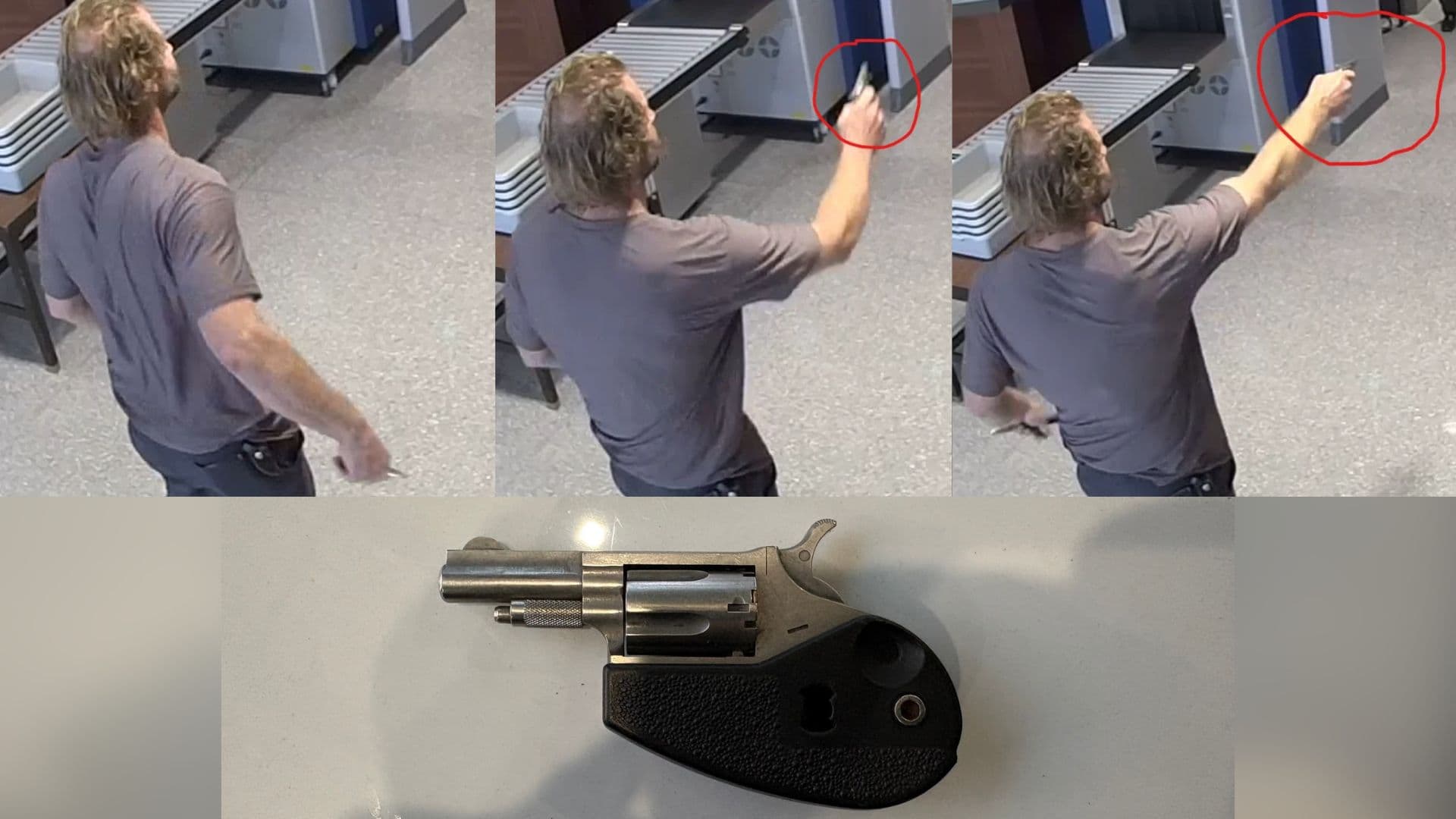 Official stills of Jack Henson II at the Nashville federal courthouse security checkpoint