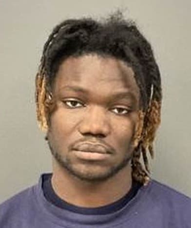 Booking photo of James Kollie Jr.