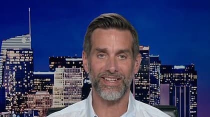 Jason Galanis on a news broadcast