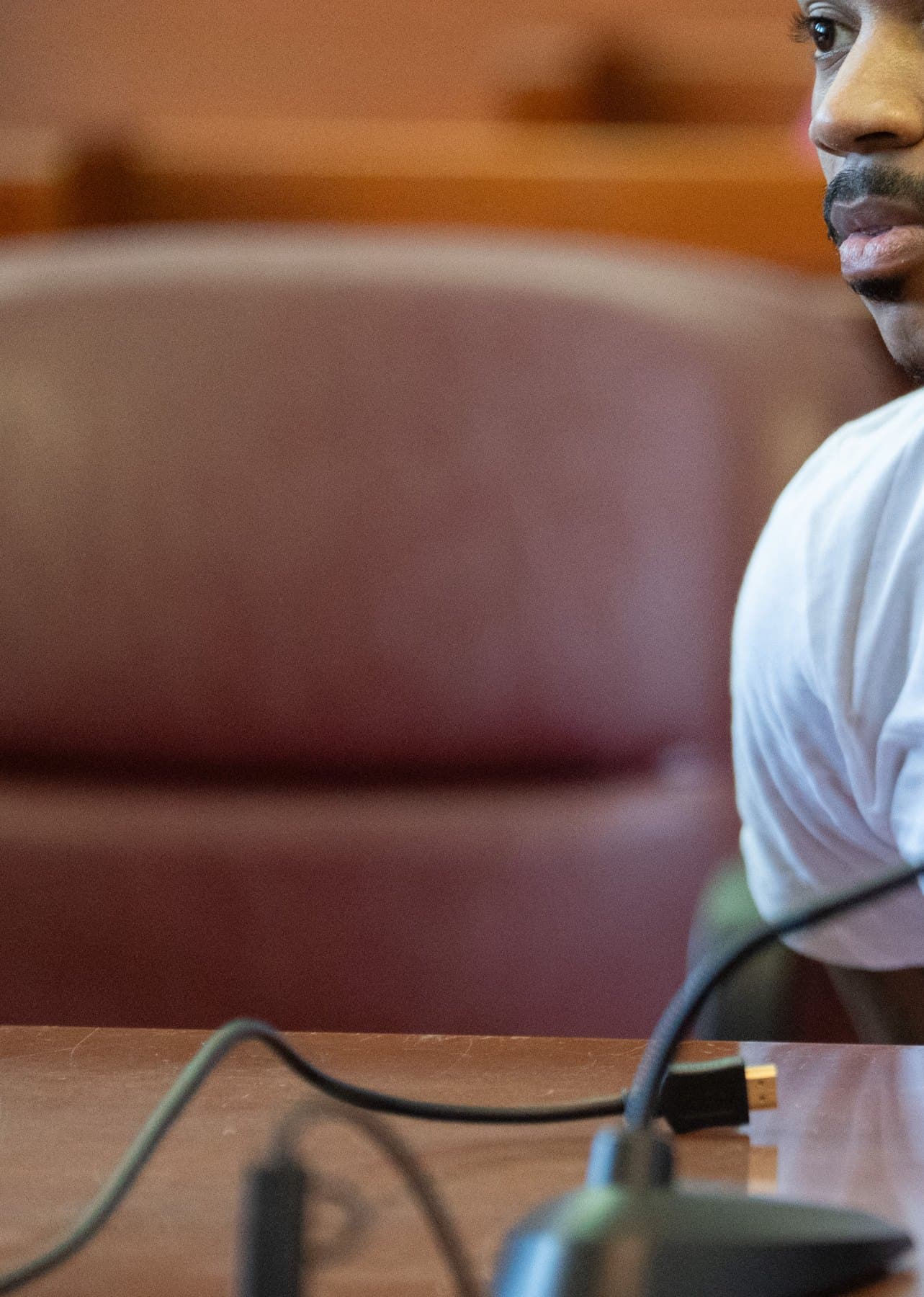 Joshua Dorsett in a Manhattan courtroom