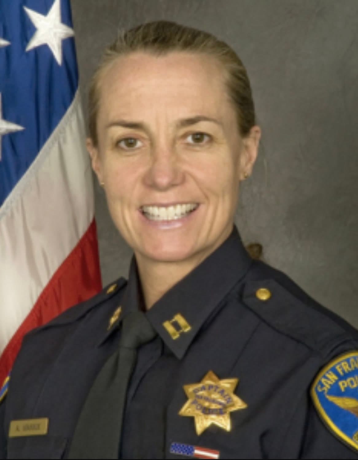 Portrait of Ann Mannix in San Francisco police uniform