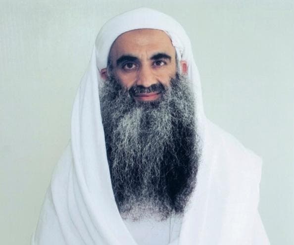 Khalid Sheikh Mohammed in white robes