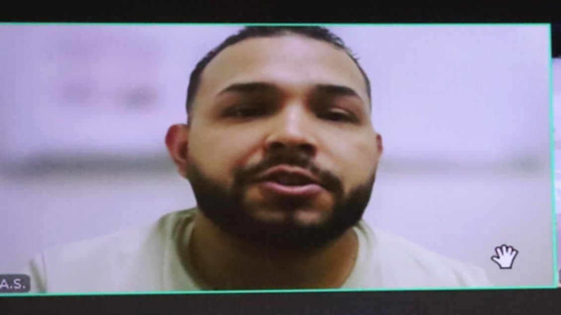 Courtroom photo of Maickel Villegas