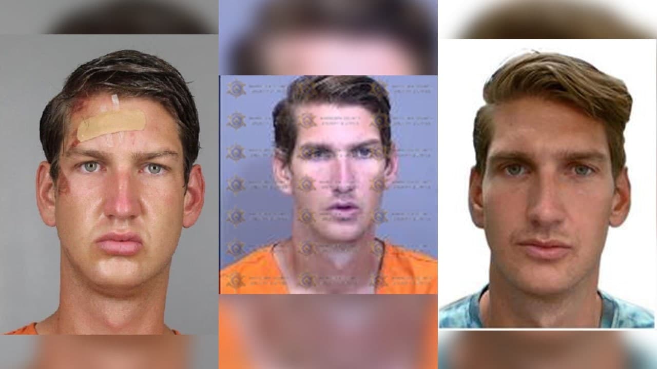 Booking photos of Matthew Dieringer
