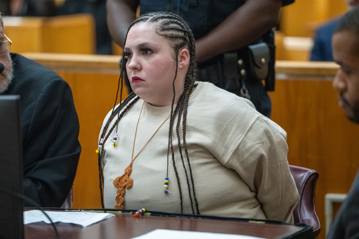 Tabitha Bundrick in a Manhattan courtroom