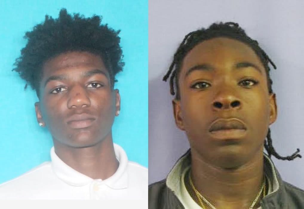 Booking photos of Tauj Taplin and Quardaviaon White